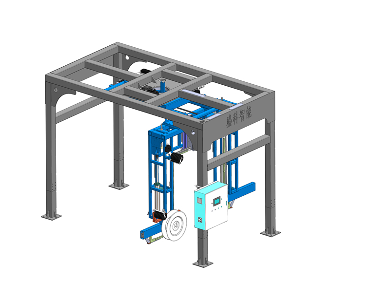 Máy đóng gói và buộc dây tự động cho gạch khối